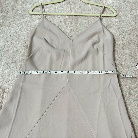 Thakoon Dusty Blush Nude Midi Slip Dress Size 4 Minimalist Clean Girl Neutral - Picture 6 of 14